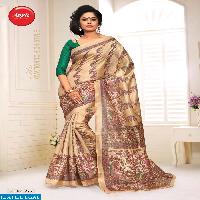 apple madhu bani Wholesale khadi silk printed Saree